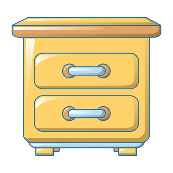 Gul låda ikon, tecknad stil — Stock vektor