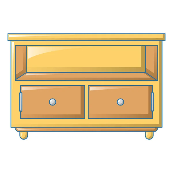 Icono de mesa de dormitorio, estilo de dibujos animados — Vector de stock