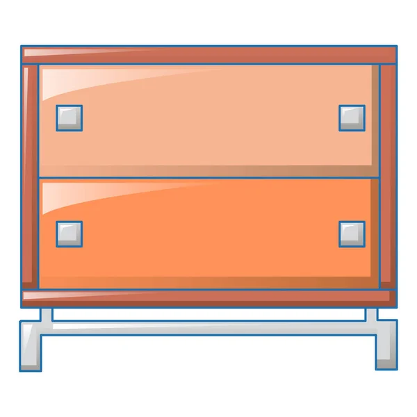 Elegant sängbord ikon, tecknad stil — Stock vektor
