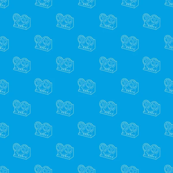 Retro kaydedici desen vektör kesintisiz mavi