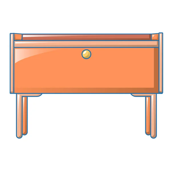 Camera da letto stand icona, stile cartone animato — Vettoriale Stock