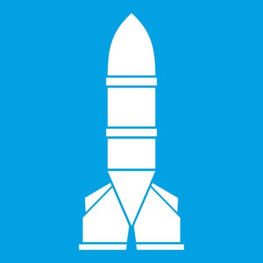 Roket simgesi Beyaz