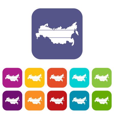 Rusya Icons set Haritası