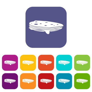 Krep Icons set yığını