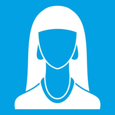 Kadın simgesi beyaz