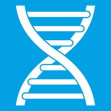 DNA simgesi beyaz