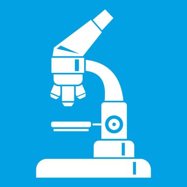 Mikroskop simgesi Beyaz