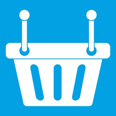 Alışveriş sepeti simgesi Beyaz