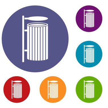 Genel çöp kutusu Icons set