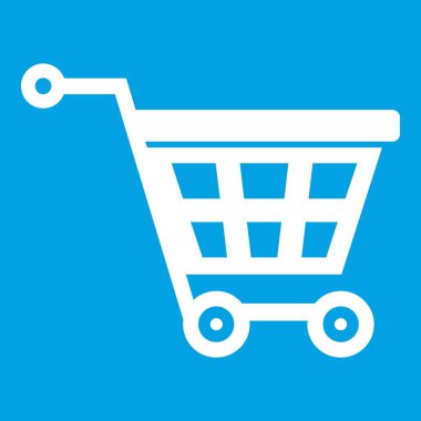 Tekerlek simgesi beyaz sepet