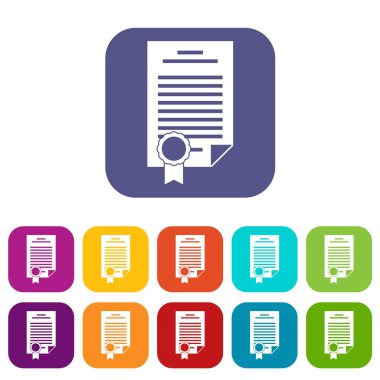 Sözleşme Icons set
