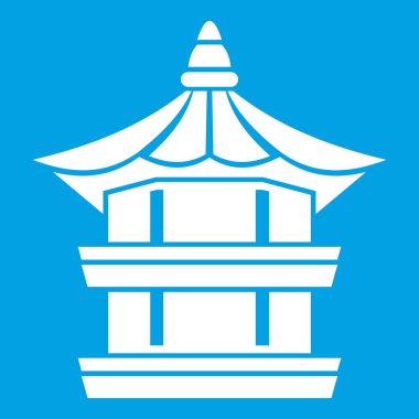 Geleneksel Kore pagoda simgesi beyaz