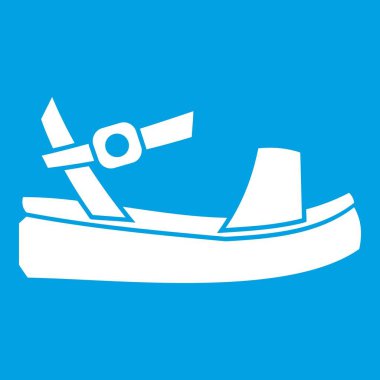 Kadınlar sandale simgesi beyaz