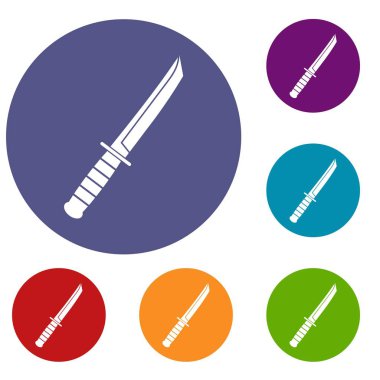 Küçük bıçak Icons set
