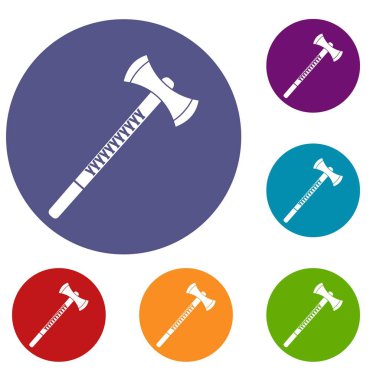 Büyük balta Icons set