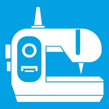 Dikiş makinesi simgesi beyaz