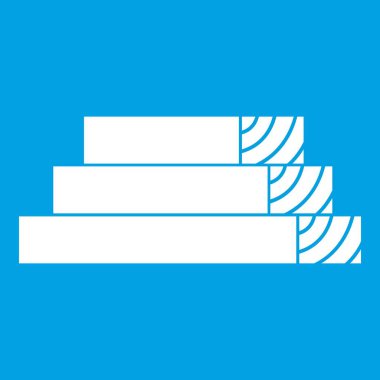 Ahşap plakalar simgesi beyaz