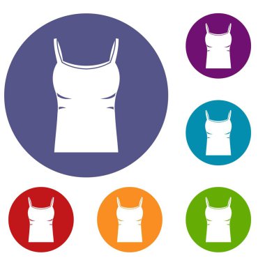 Boş kadın atlet Icons set