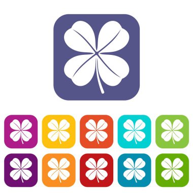 Yonca yaprağı Icons set