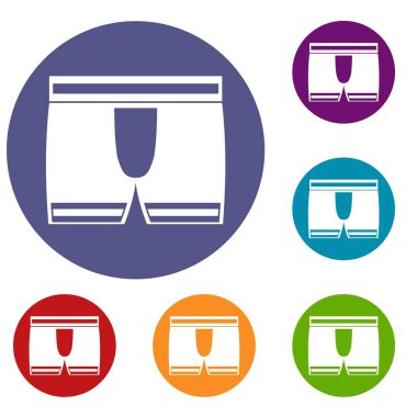 Erkek boxer külot Icons set