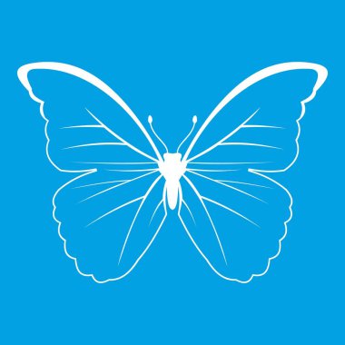 Kelebek simgesi Beyaz
