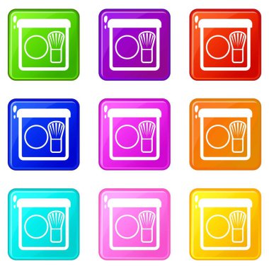 Fırça seti 9 ile rouge