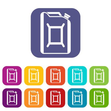 Şişesi için benzin Icons set