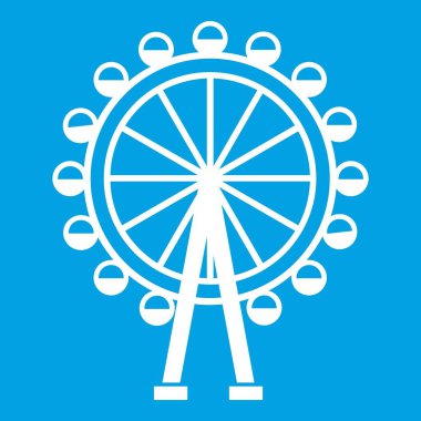 Dönme dolap simgesi beyaz