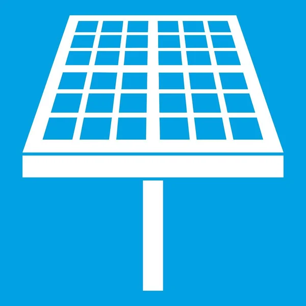 Zonne-energie bedieningspaneel pictogram wit — Stockvector