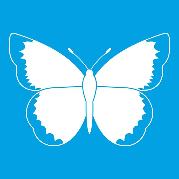 Icône papillon blanc — Image vectorielle