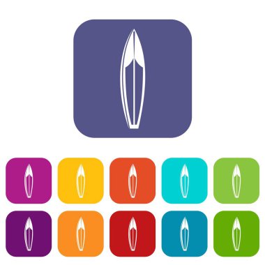 Sörf tahtası Icons set