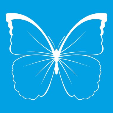 Kelebek simgesi Beyaz