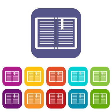 Bookmark Icons set ile açık öğretici