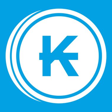 Paralar lao simgesi beyaz kip