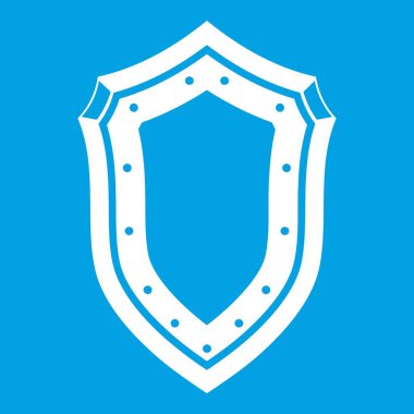 Kalkan simgesi beyaz