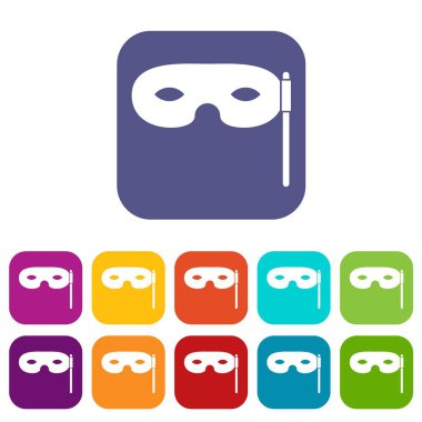 Karnaval maskesi Icons set