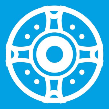 Kalkan simgesi beyaz