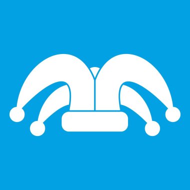 Palyaço şapkası Icon beyaz