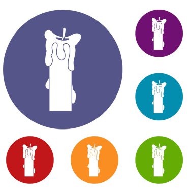 Mum sönmüş Icons set