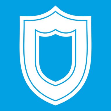 Kalkan simgesi beyaz