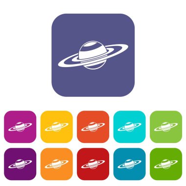 Satürn Icons set yüzük