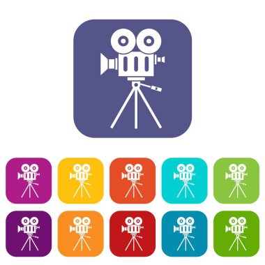 Video kamera Icons set