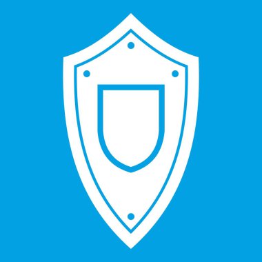 Kalkan simgesi beyaz