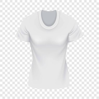 Arka beyaz boyun tshirt mockup kadın