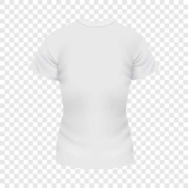 Beyaz kadın tshirt mockup, gerçekçi