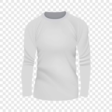 Beyaz tshirt uzun kollu mockup, gerçekçi