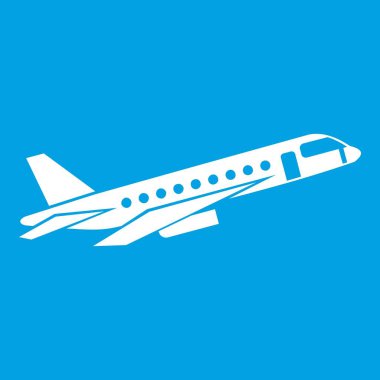 Beyaz simge alarak uçak