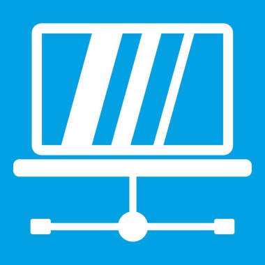 Dizüstü bilgisayar simgesi Beyaz