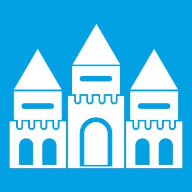 Kale simgesi beyaz çocuk evi