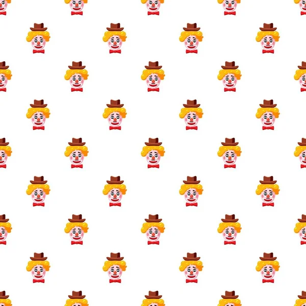 Palyaço yüzü şapka desenli